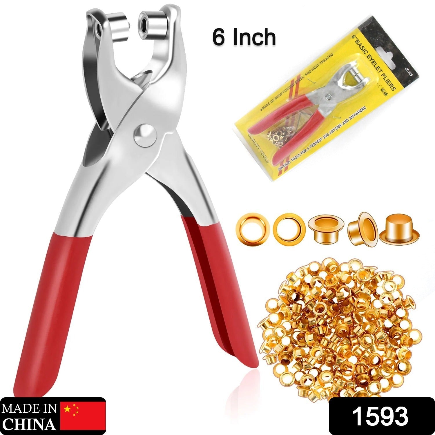 Grommet Setting Tool with 25 PCS Gold Eyelets Grommets Steel Hole Punch Setter Kit for Leather, Canvas, All Fabrics Men and Women Clothes, Shoes, Belts, Crafts Grommet Setting Tool with 25 PCS Gold Eyelets Grommets Steel Hole Punch Setter Kit for Leather, Canvas, All Fabrics Men and Women Clothes, Shoes, Belts, Crafts